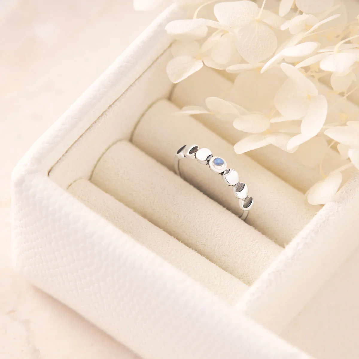 Lunar Phases Moonstone Ring - Image 3
