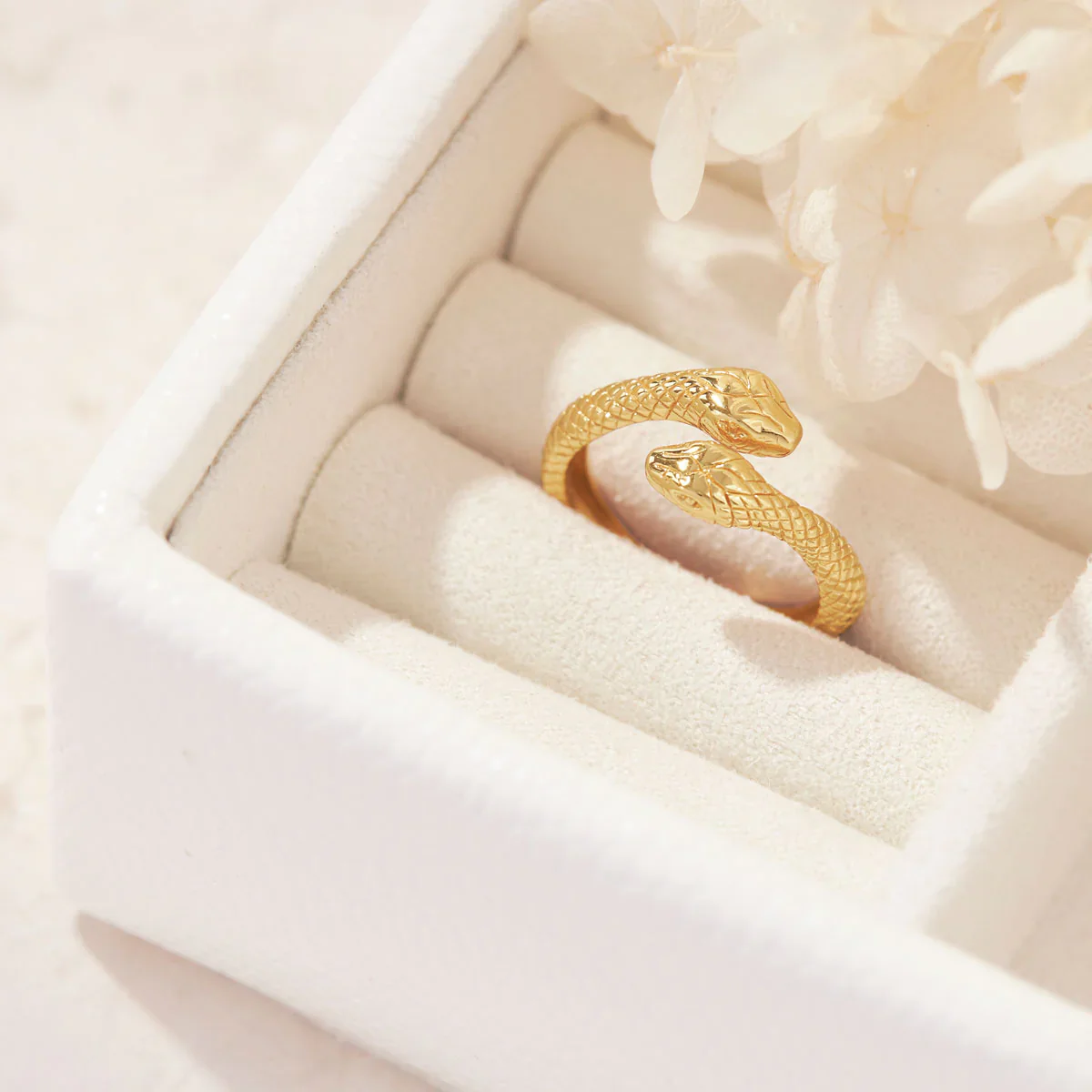 Rebirth Snake Ring Gold - Image 3