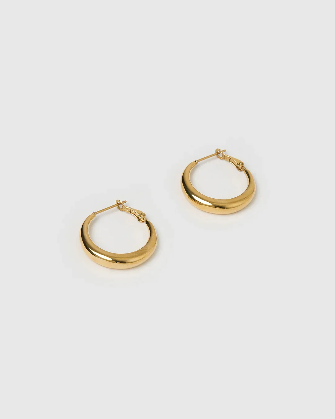 Riley Hoop Earrings Small - Gold