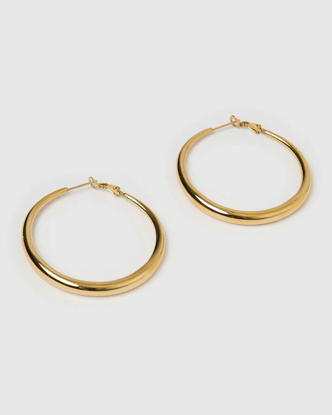 Riley Hoop Earrings Large - Gold