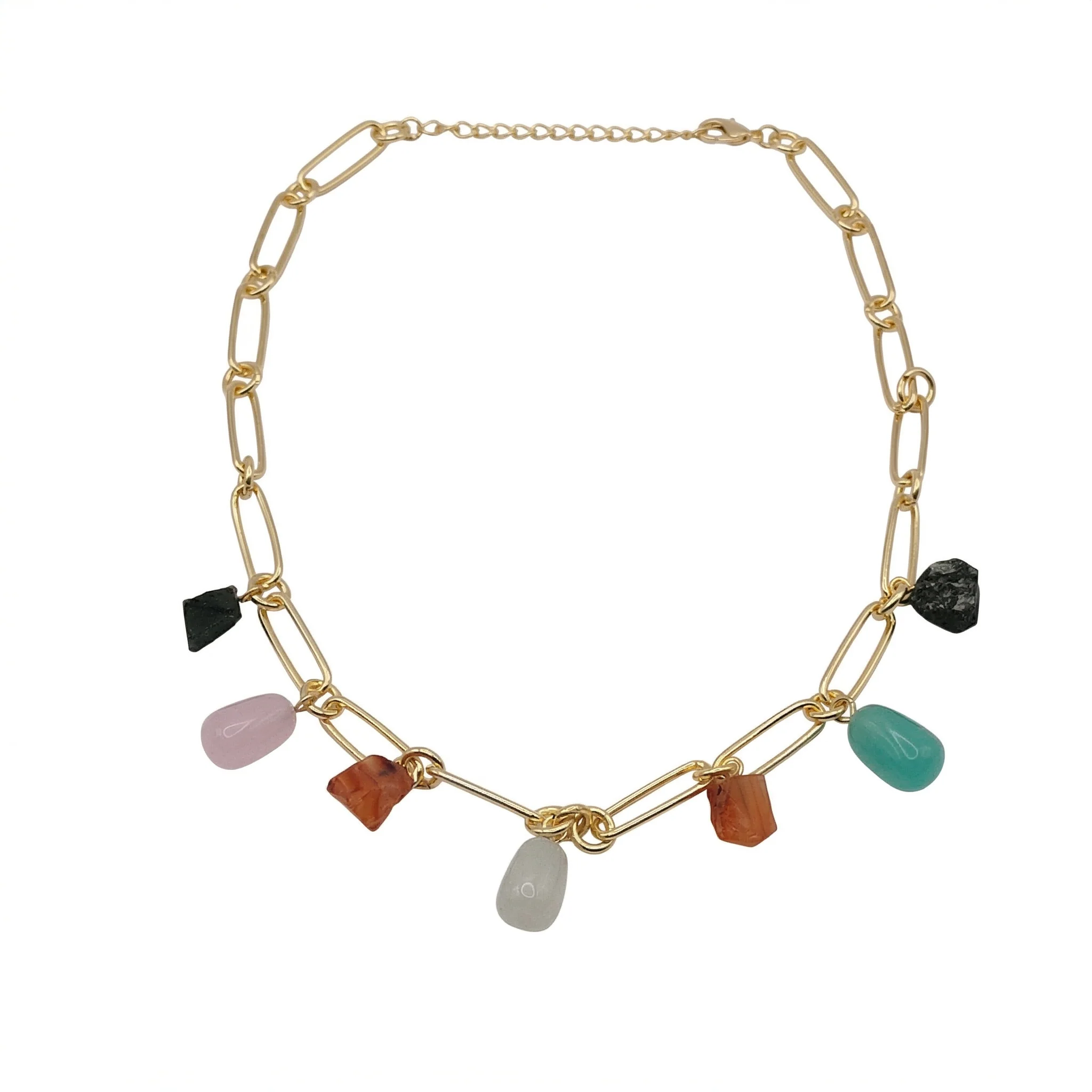 River Natural Stone Gemstone Necklace - Image 4
