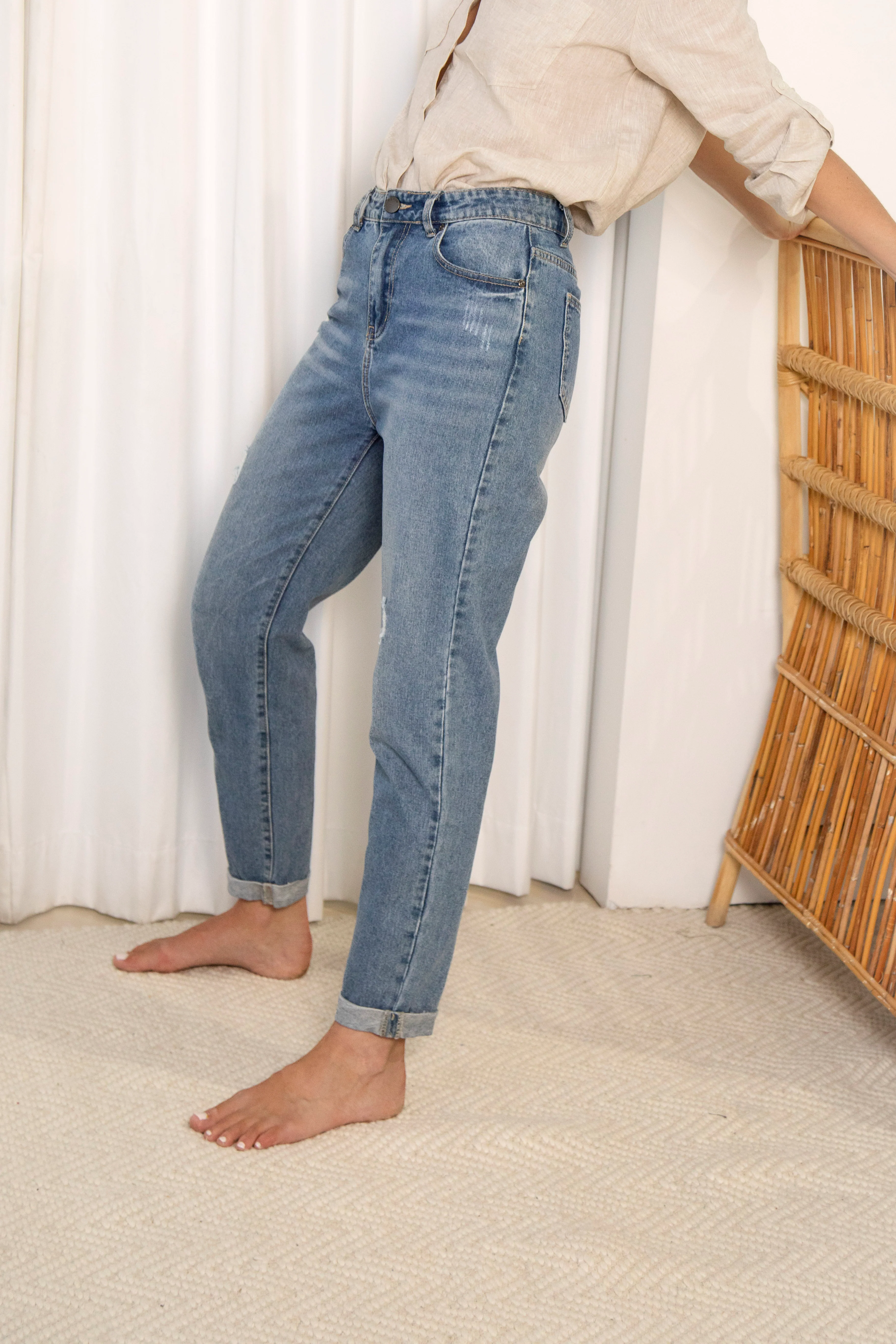 Rose Boyfriend Jean - Image 4