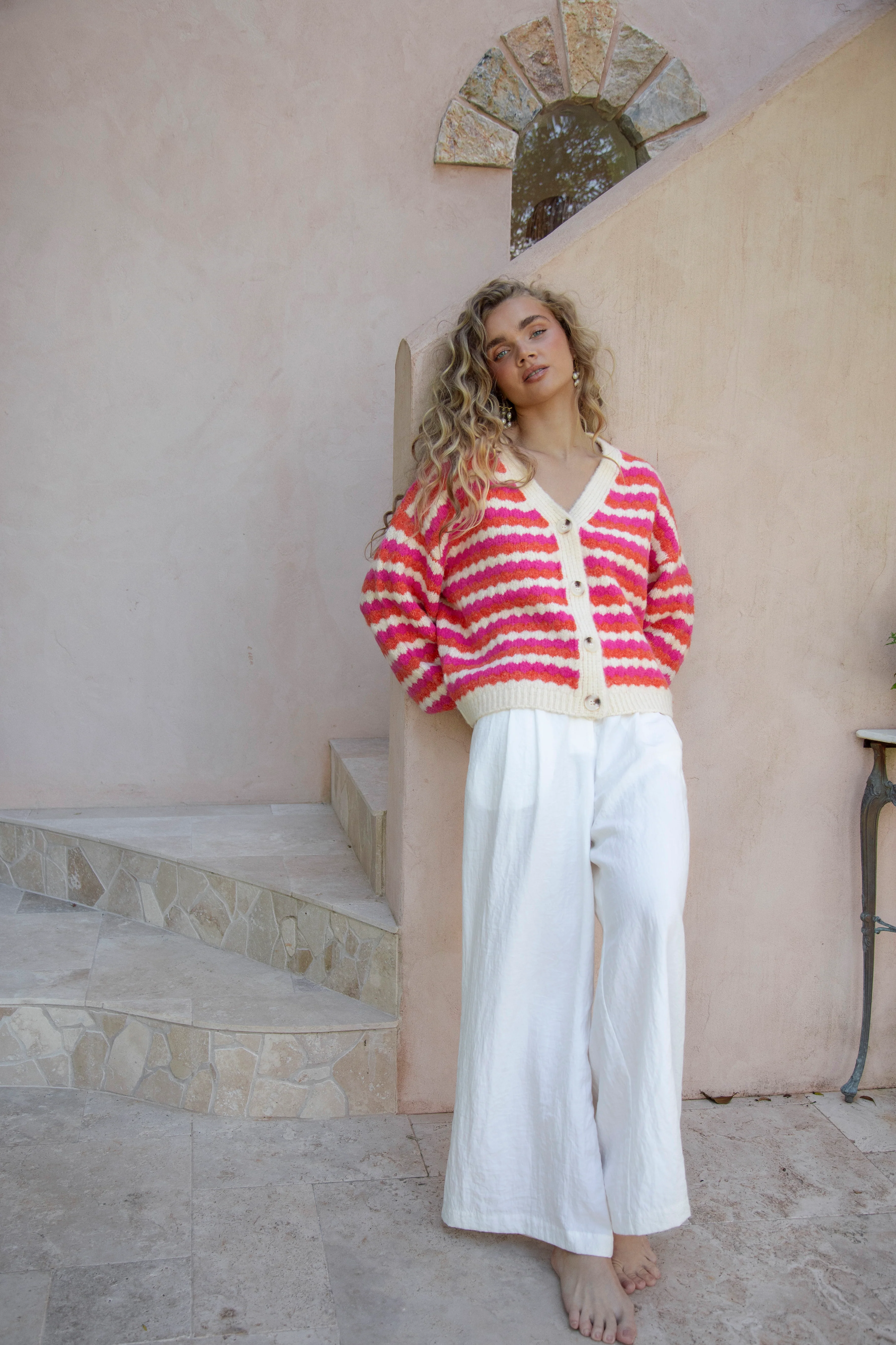 Roselle Stripe Cardigan - Image 4