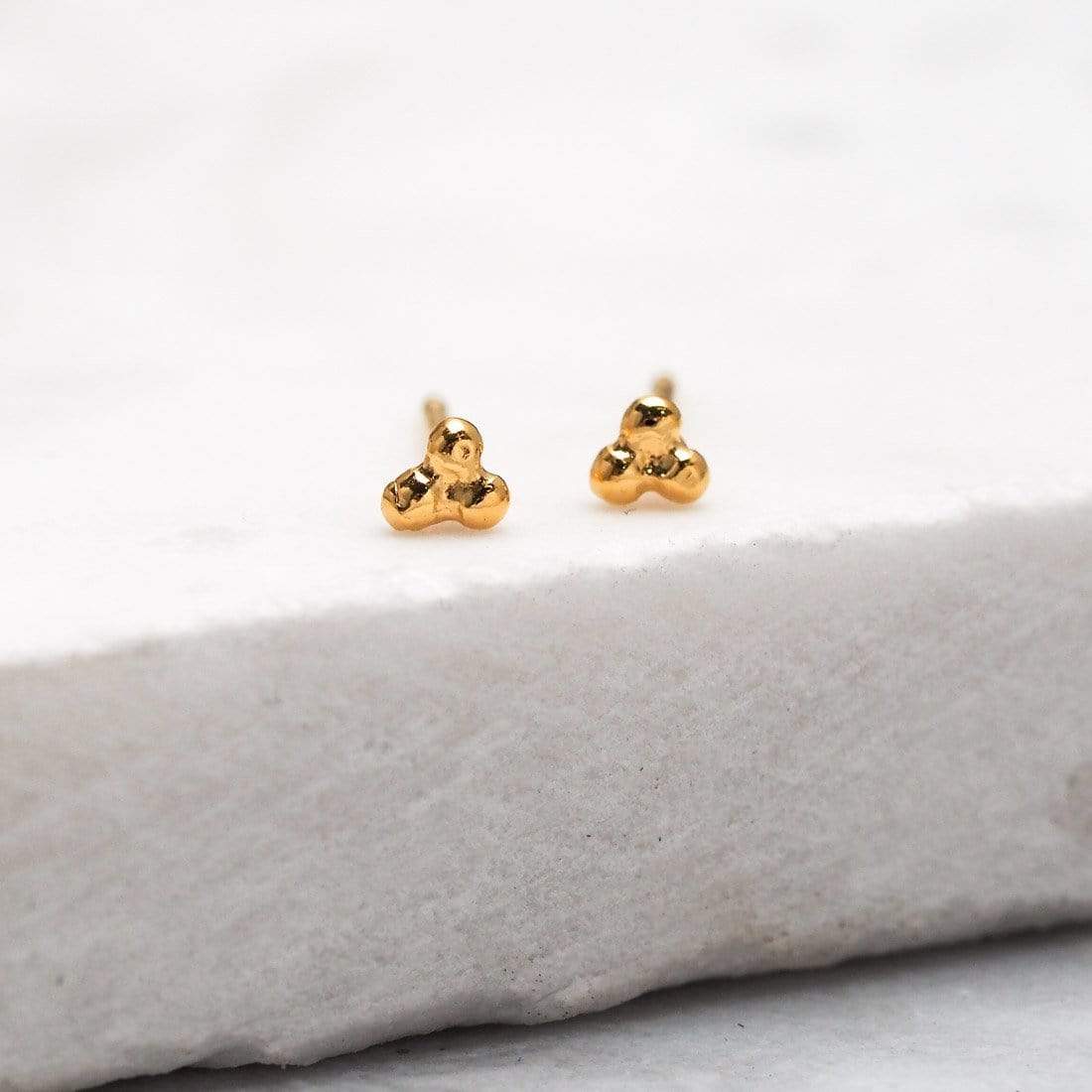 Gold Micro Dot Studs - Image 3