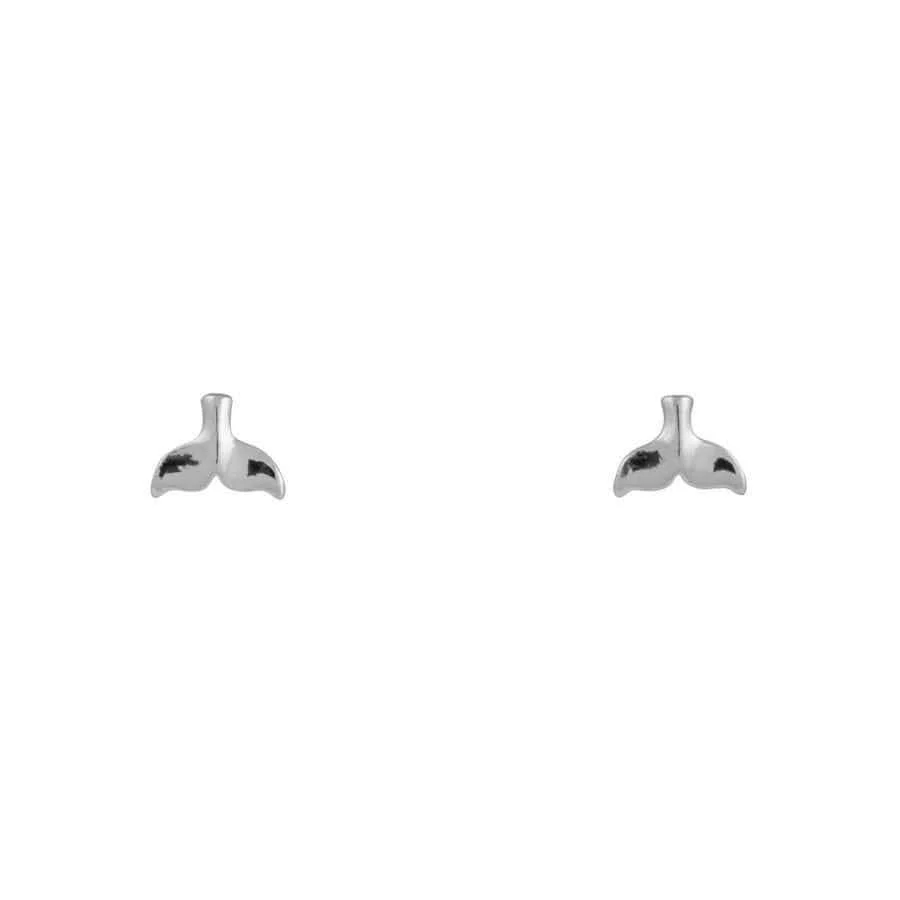 Baby Whale Tail Studs