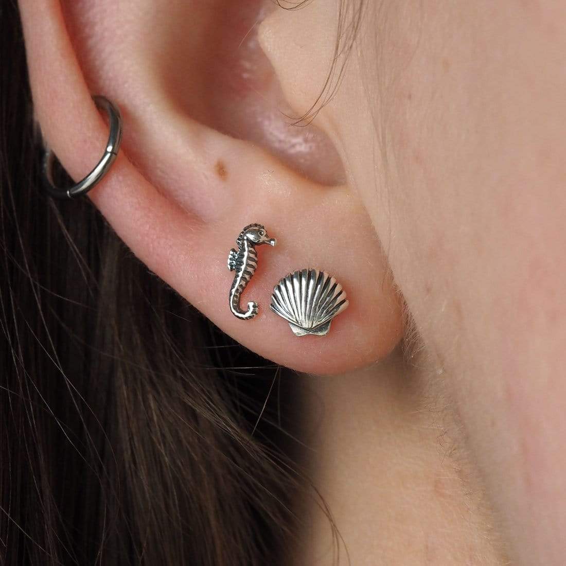 Dainty Seashell Studs - Image 2