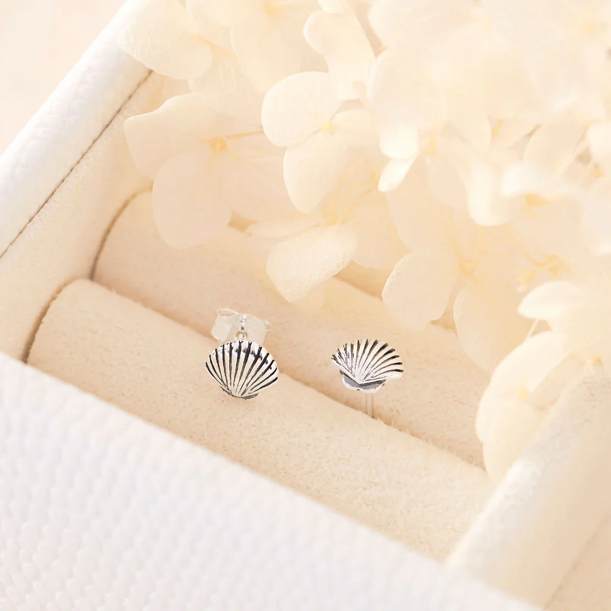 Dainty Seashell Studs - Image 3