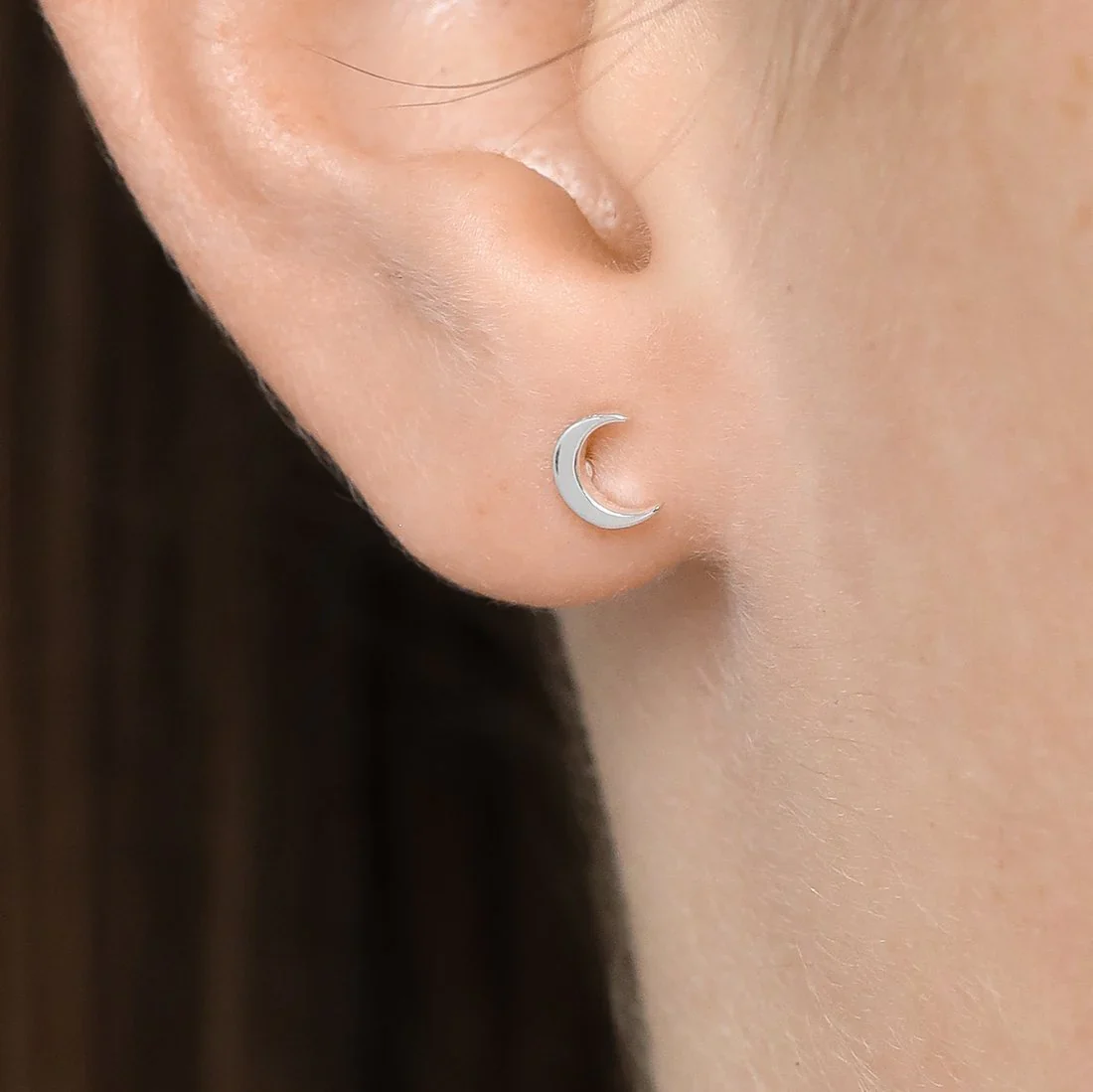 Dainty Moon Studs - Image 2