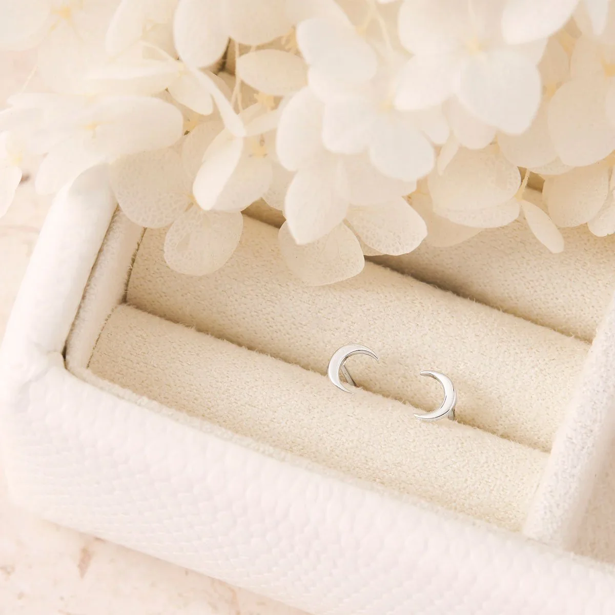 Dainty Moon Studs - Image 3