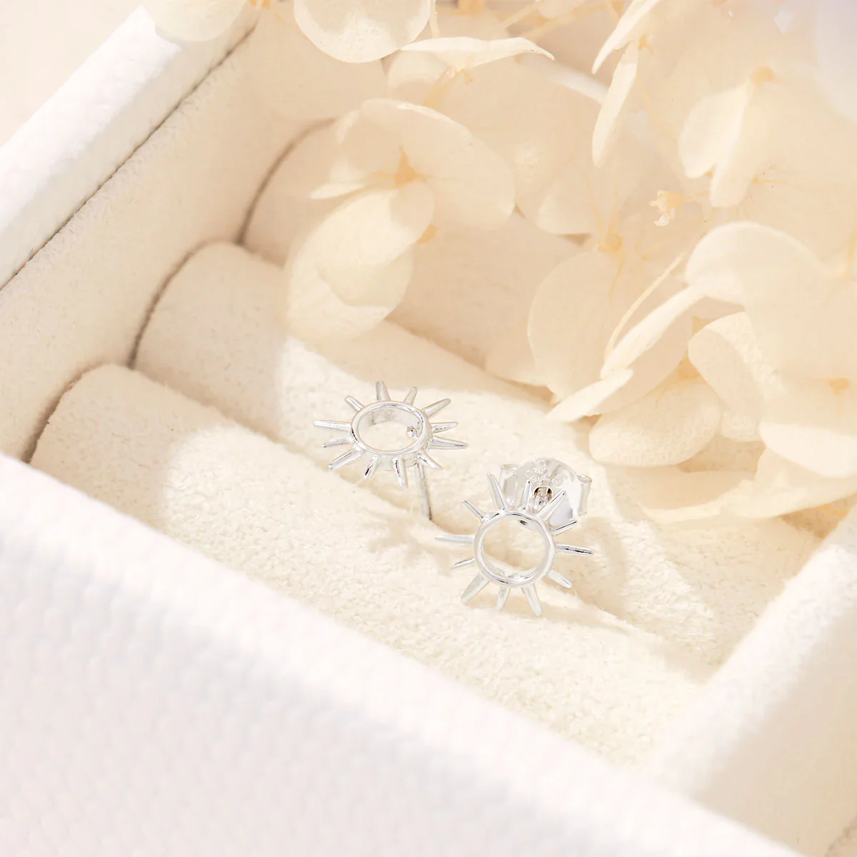 Open Sunshine Studs Sterling Silver - Image 3