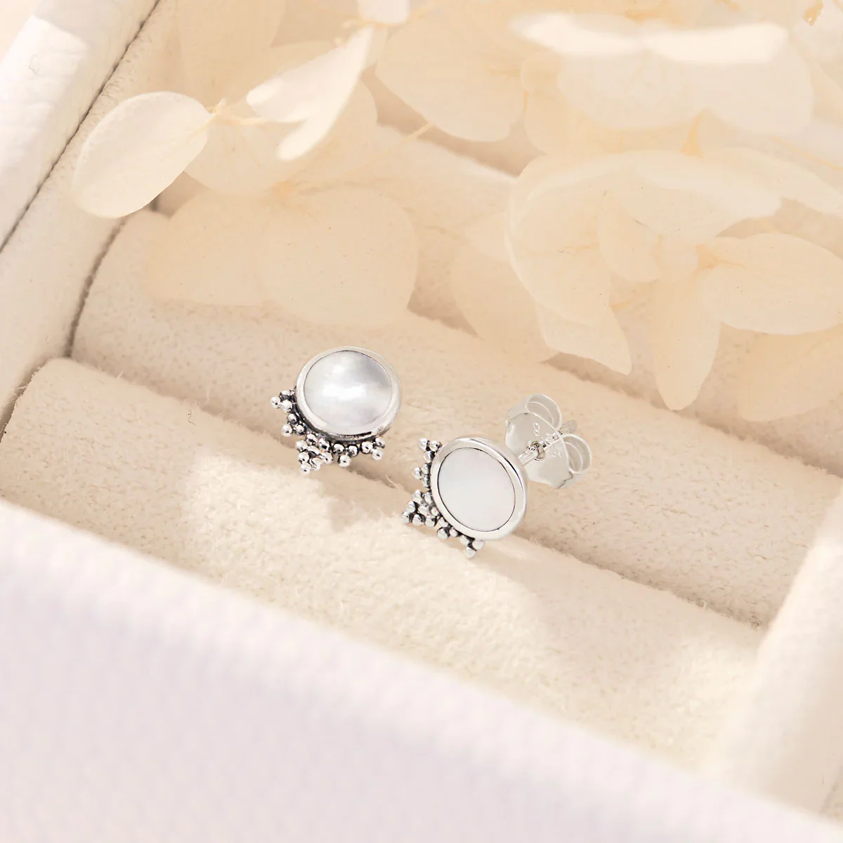 Mystic Mirror Shell Studs - Image 3