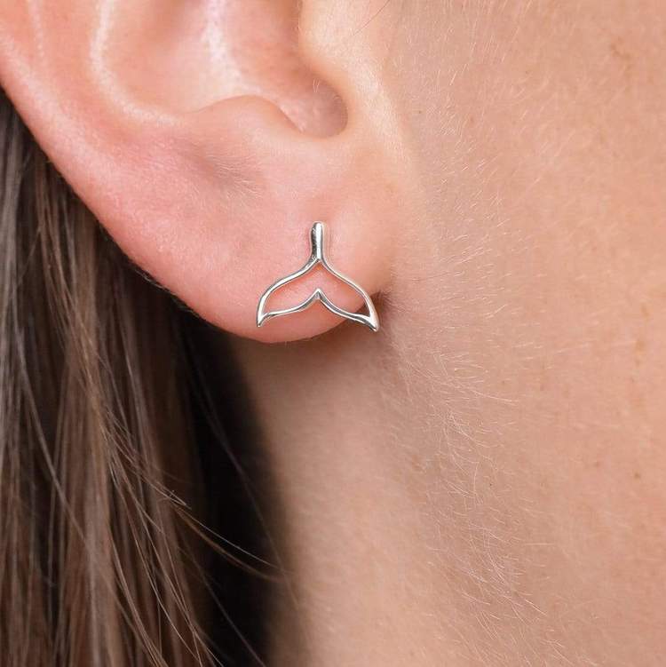 Minke Whale Tail Studs - Image 3
