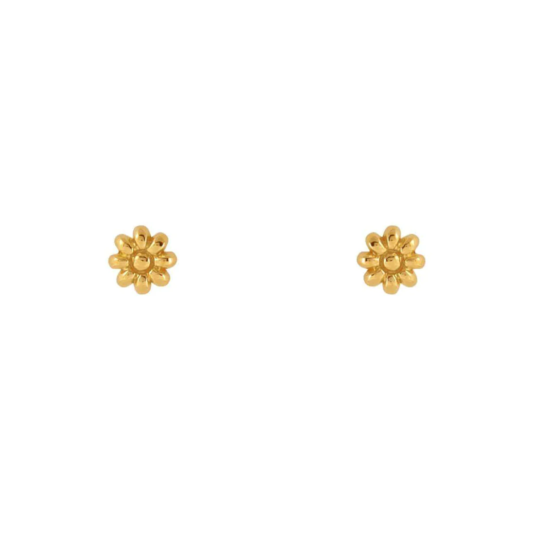 Gold Wild Flower Studs