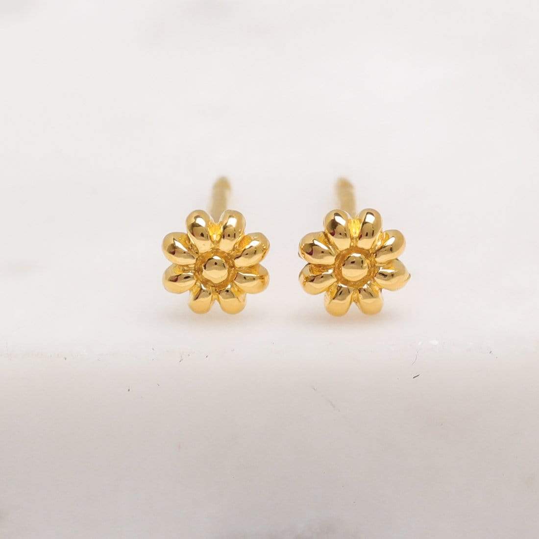 Gold Wild Flower Studs - Image 3