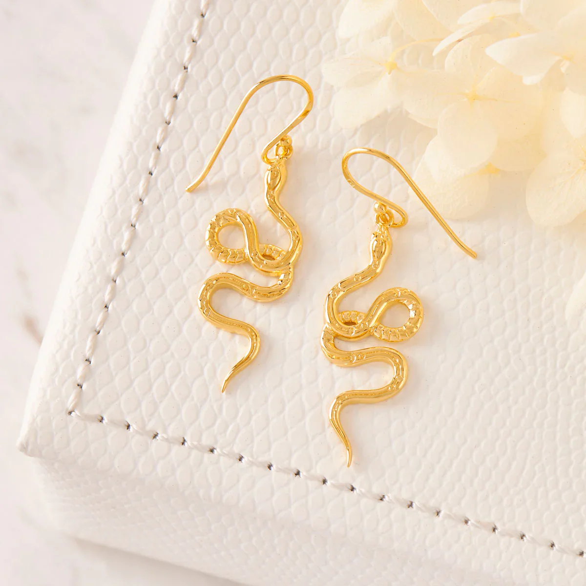 Serpent Seer Earrings Gold - Image 3