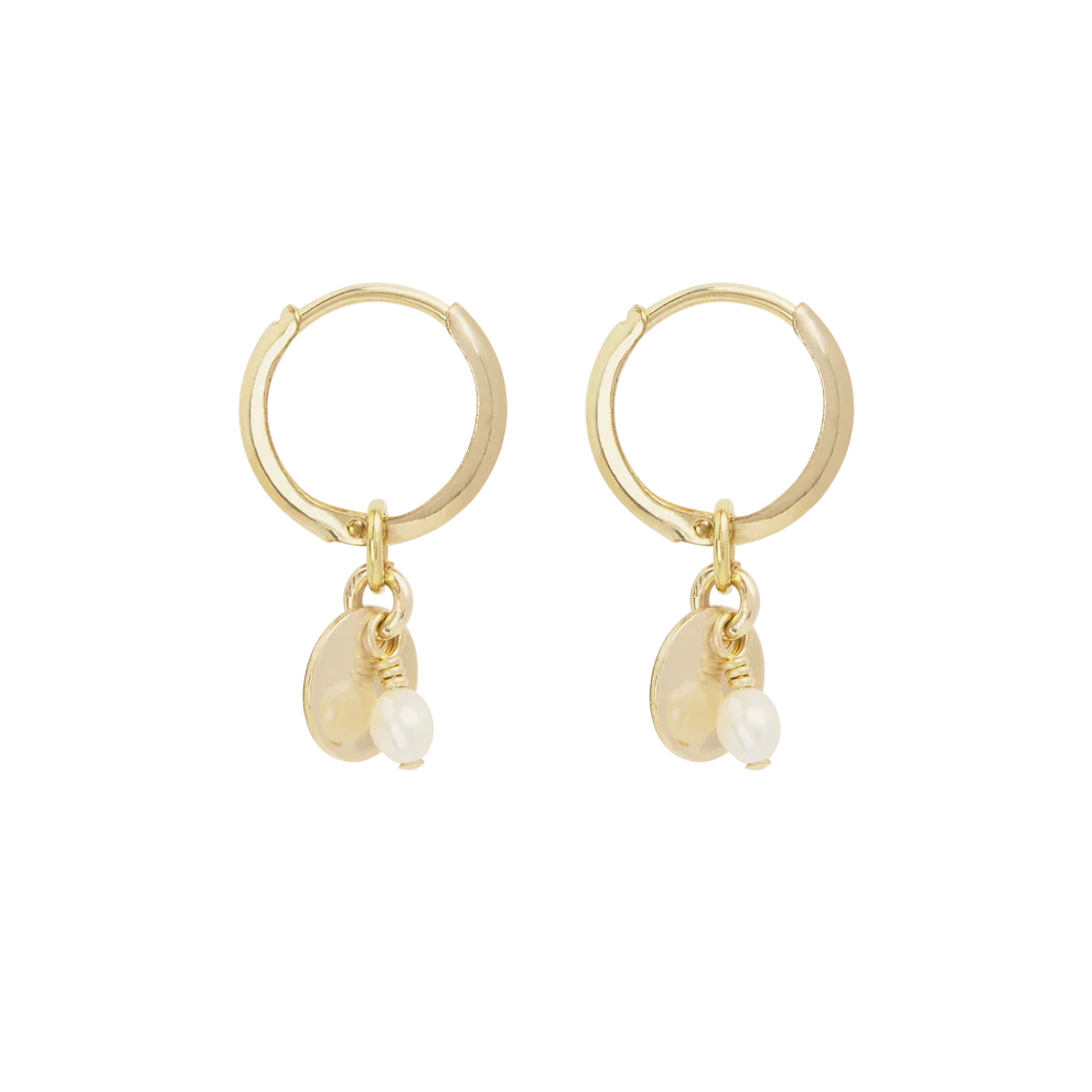 Sia Mini Hoop Earrings - Gold