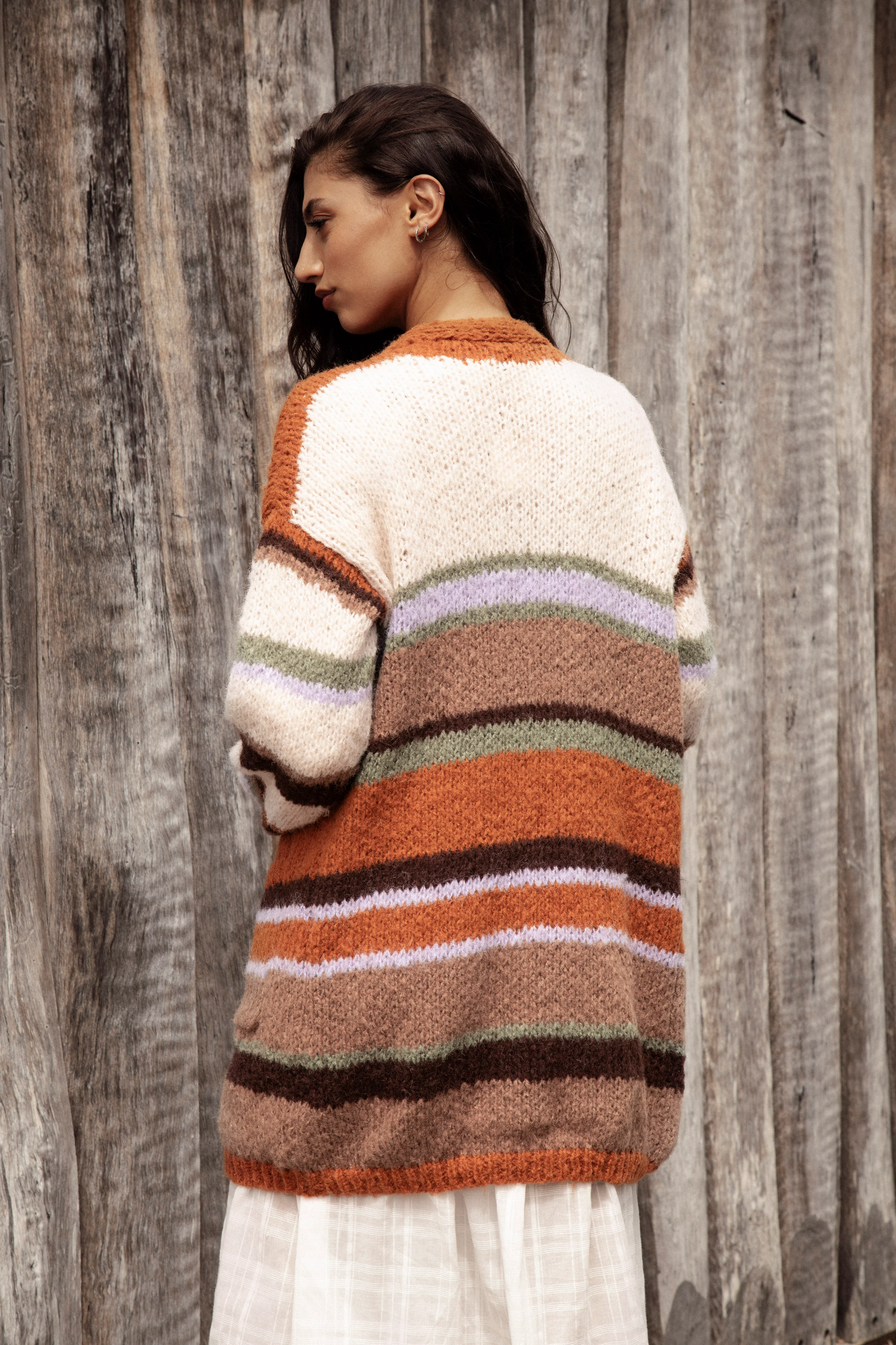 Sierra Stripe Cardigan - Image 4