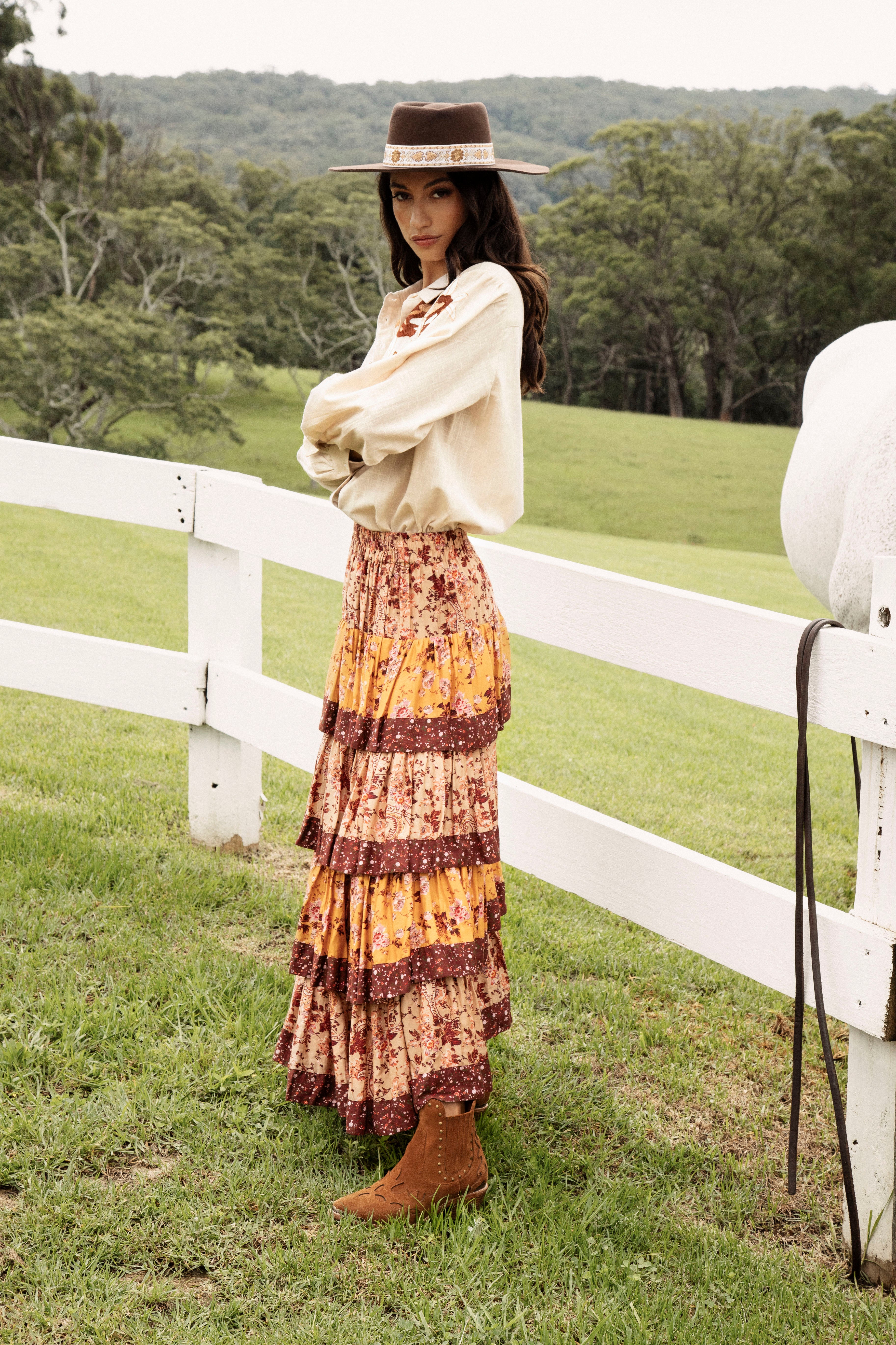 Silvana Skirt Wildflower Spice - Image 3