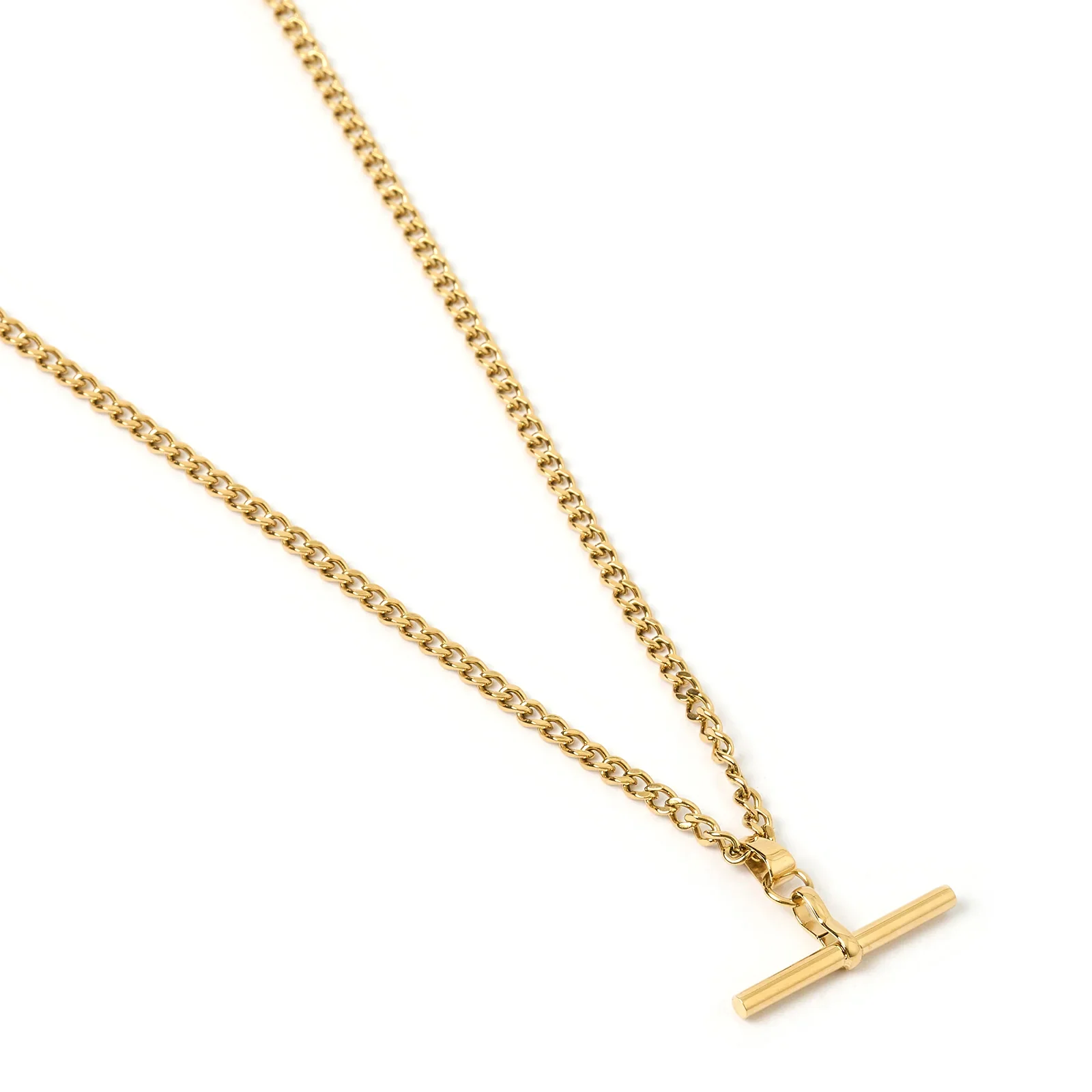 Skye Gold Fob Necklace - Image 2