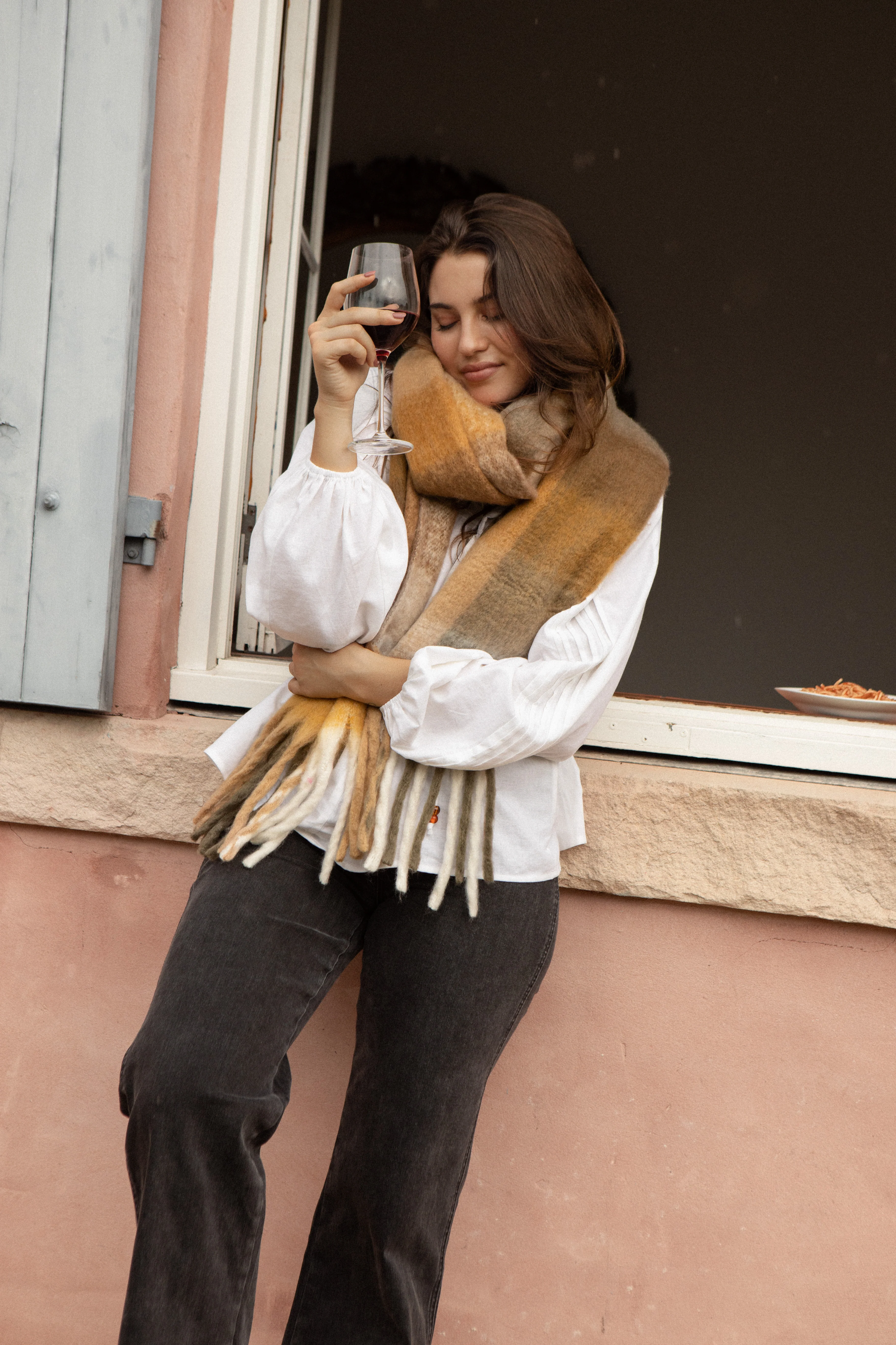 Snuggle Scarf - Coffee - Image 3
