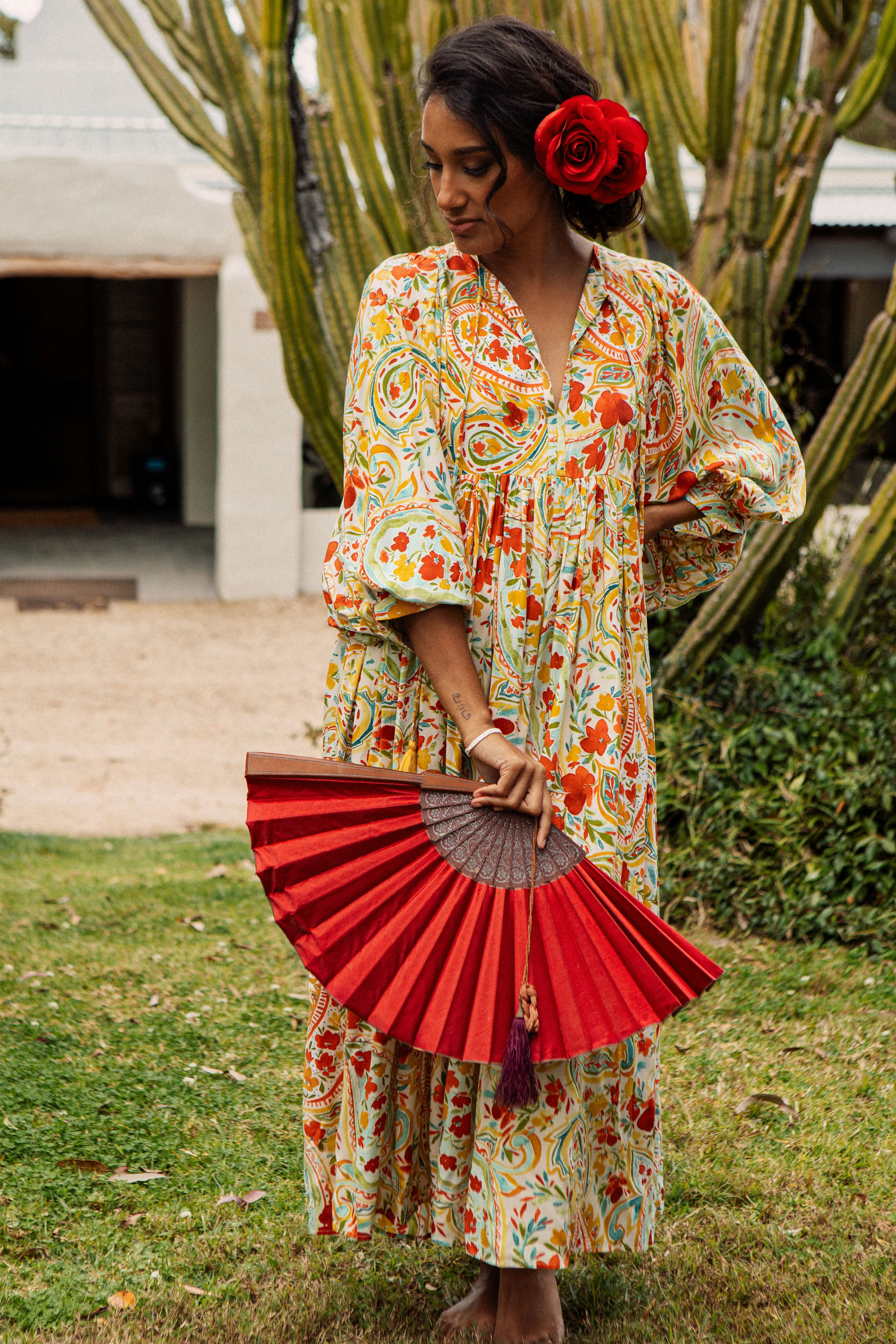 Sofia Midi Dress - Salsa - Image 4