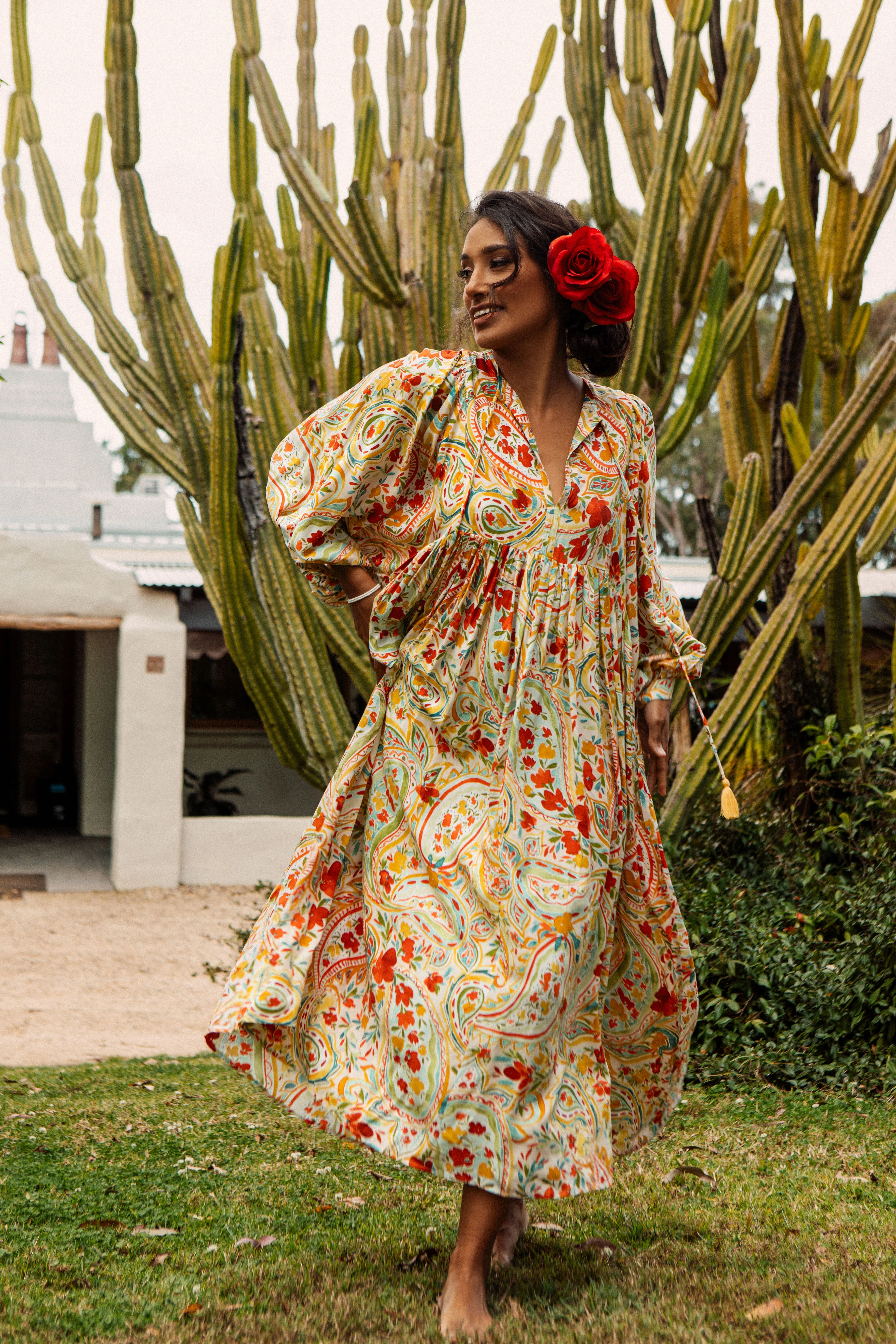 Sofia Midi Dress - Salsa - Image 7