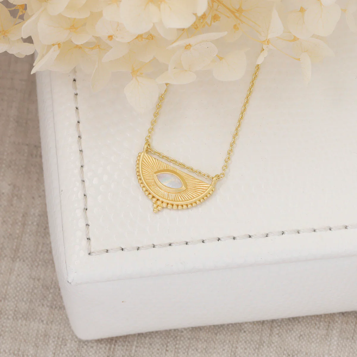Soul Seer Moonstone Necklace Gold - Image 3