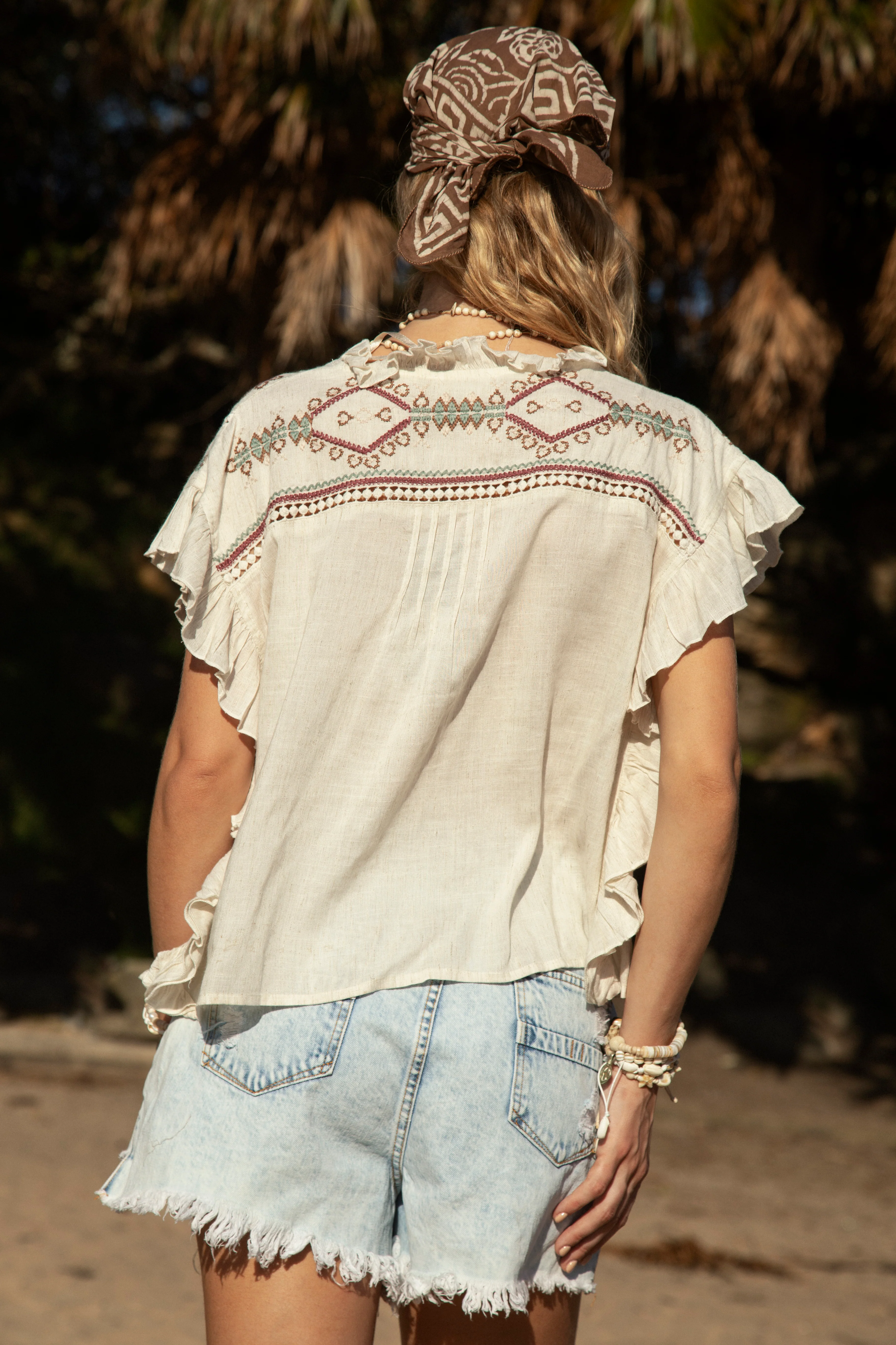Stella Tie Top - Shell - Image 4