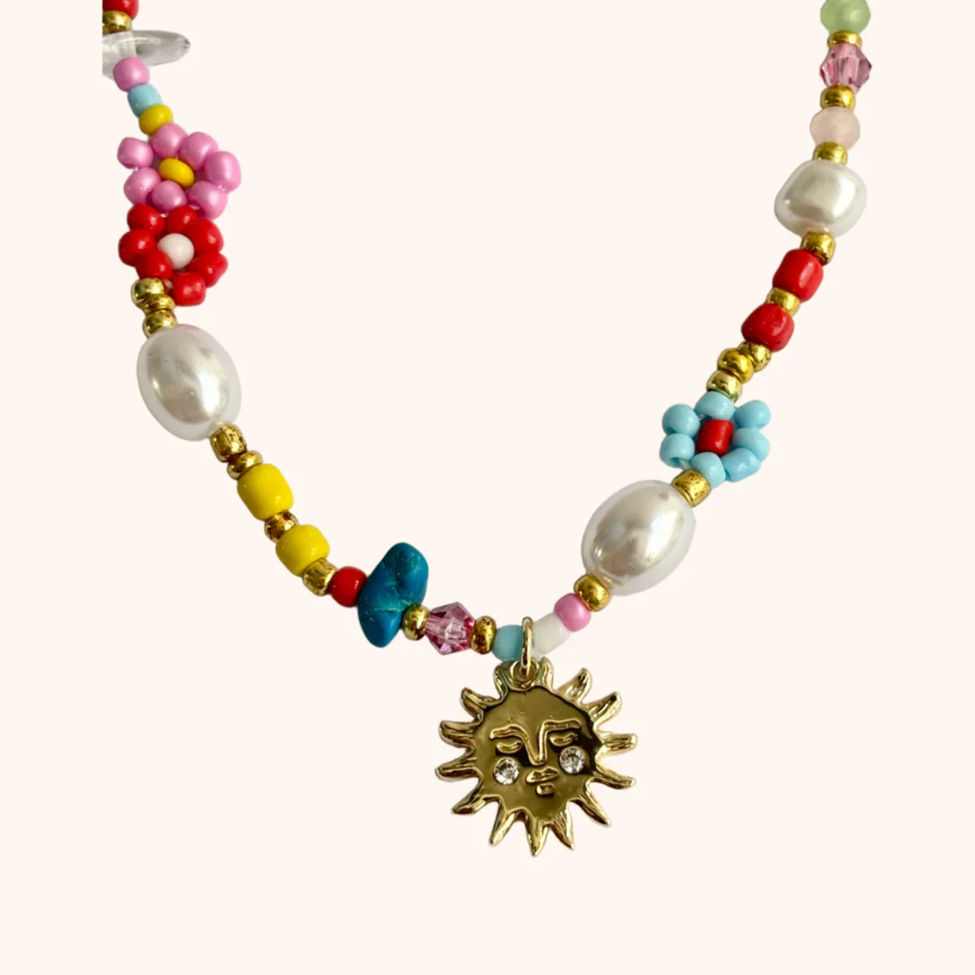 Sunday Funday Pearl Beaded Necklace - Image 2