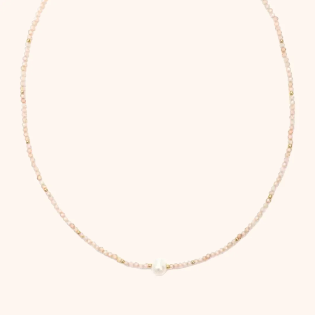 Tara Necklace - Blush