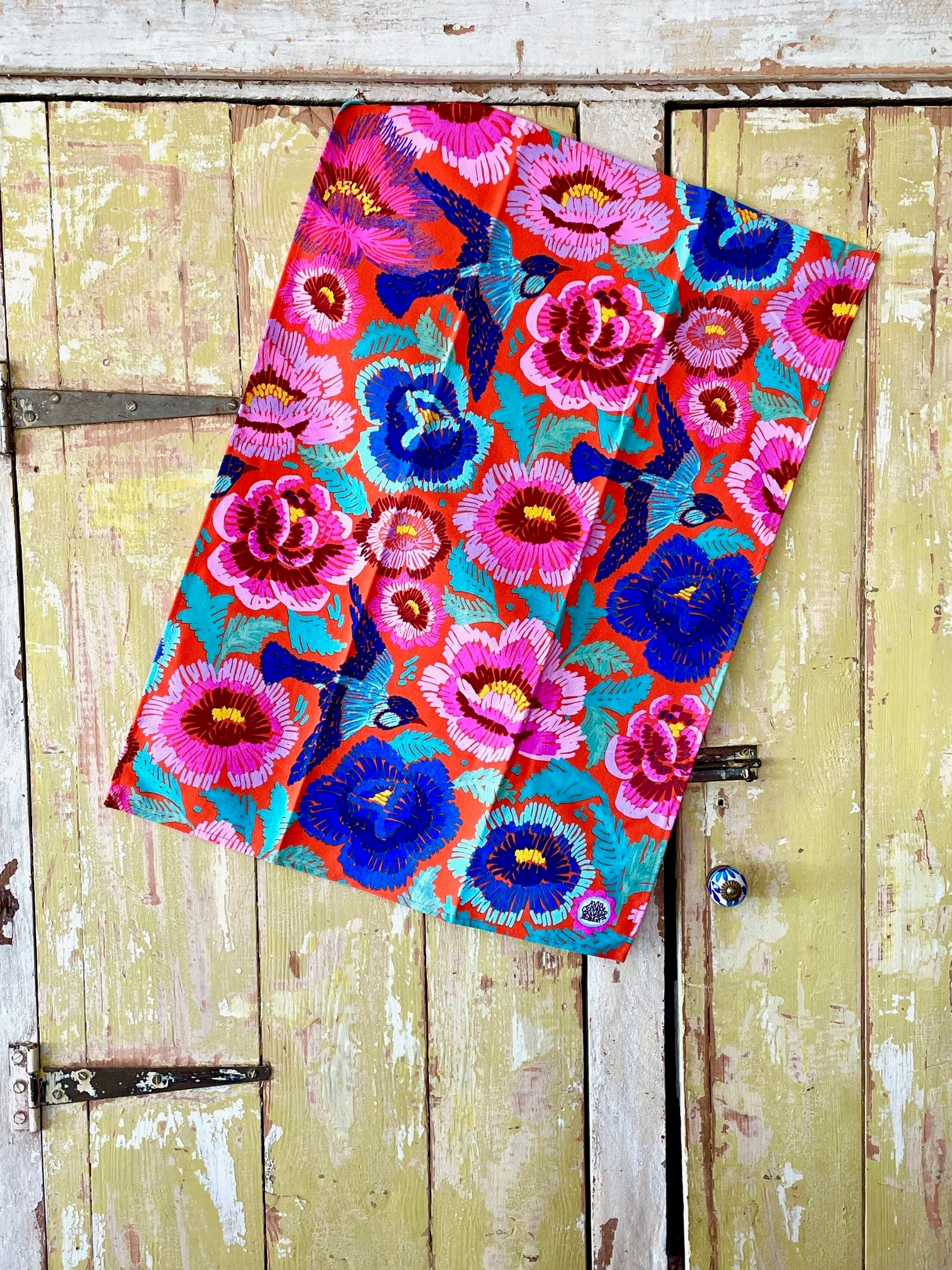 Tea Towel - Birds and Roses - Image 3