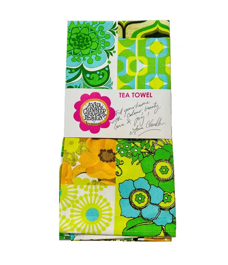 Tea Towel - 70's Green - Image 2