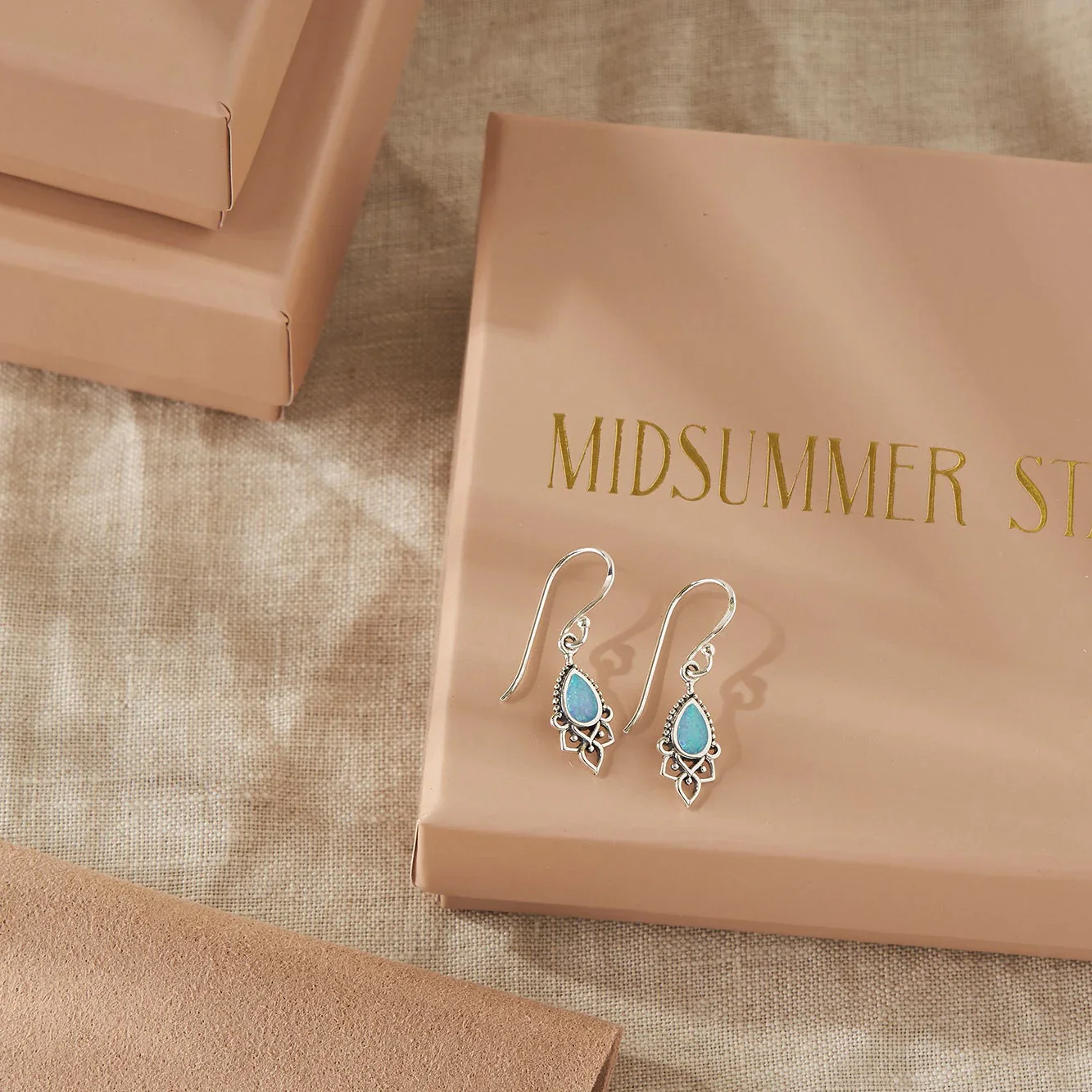 Templar Azure Opal Earrings - Image 3