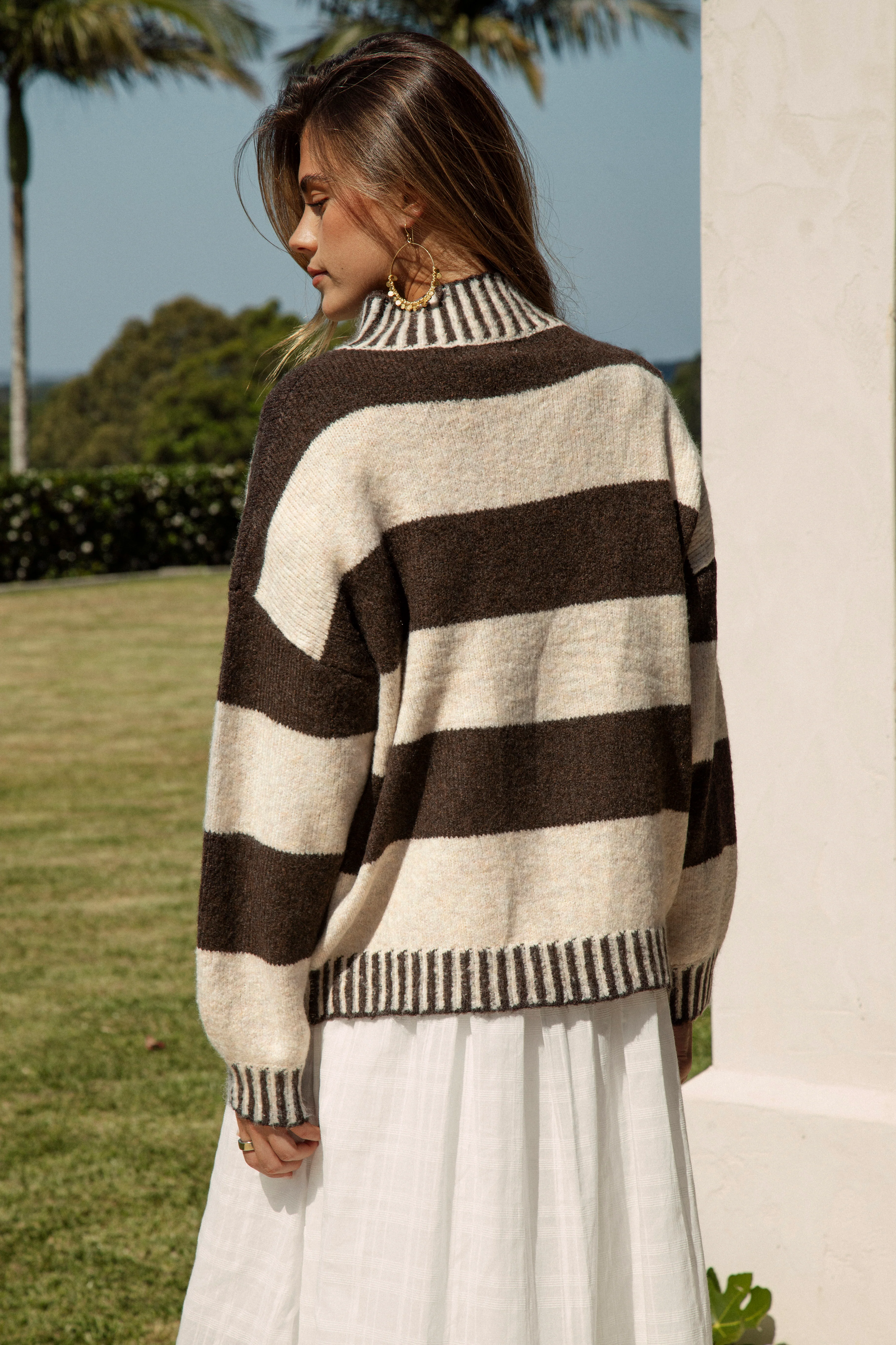 Tilly Knit - Tobacco Stripe - Image 3
