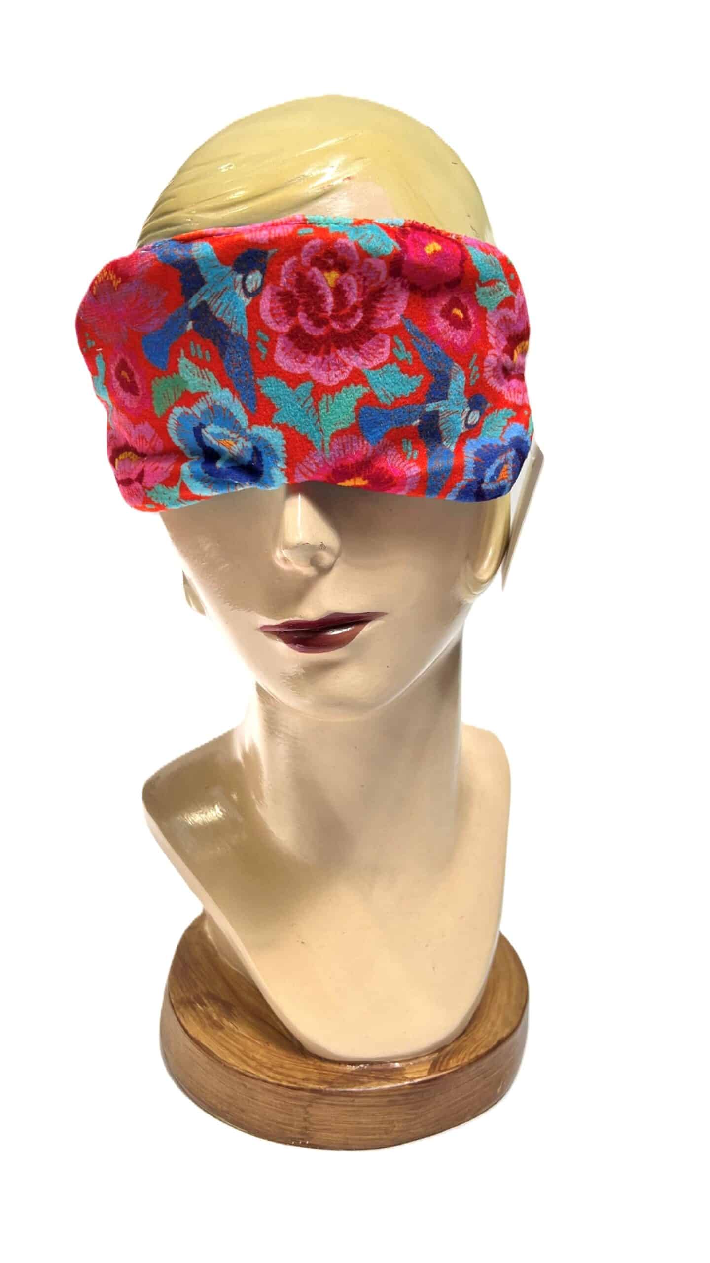 Velvet Eye Mask - Birds and Roses - Image 2
