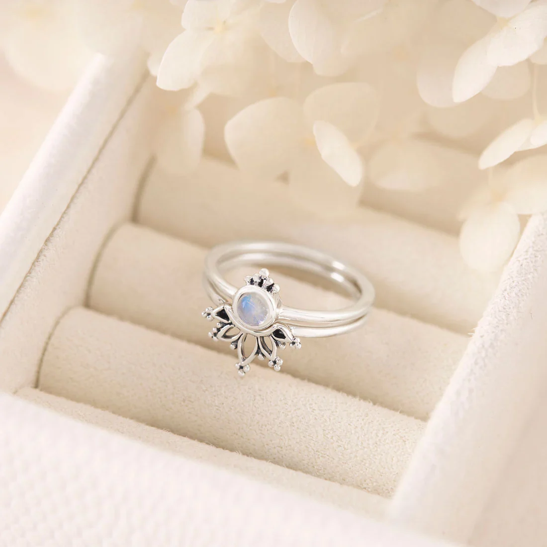 Wonderland Moonstone Ring Set - Image 3