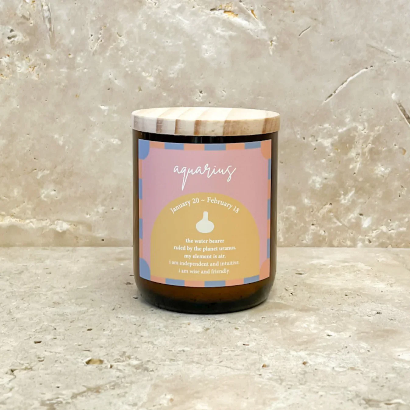 Zodiac Candle - Aquarius - Image 2