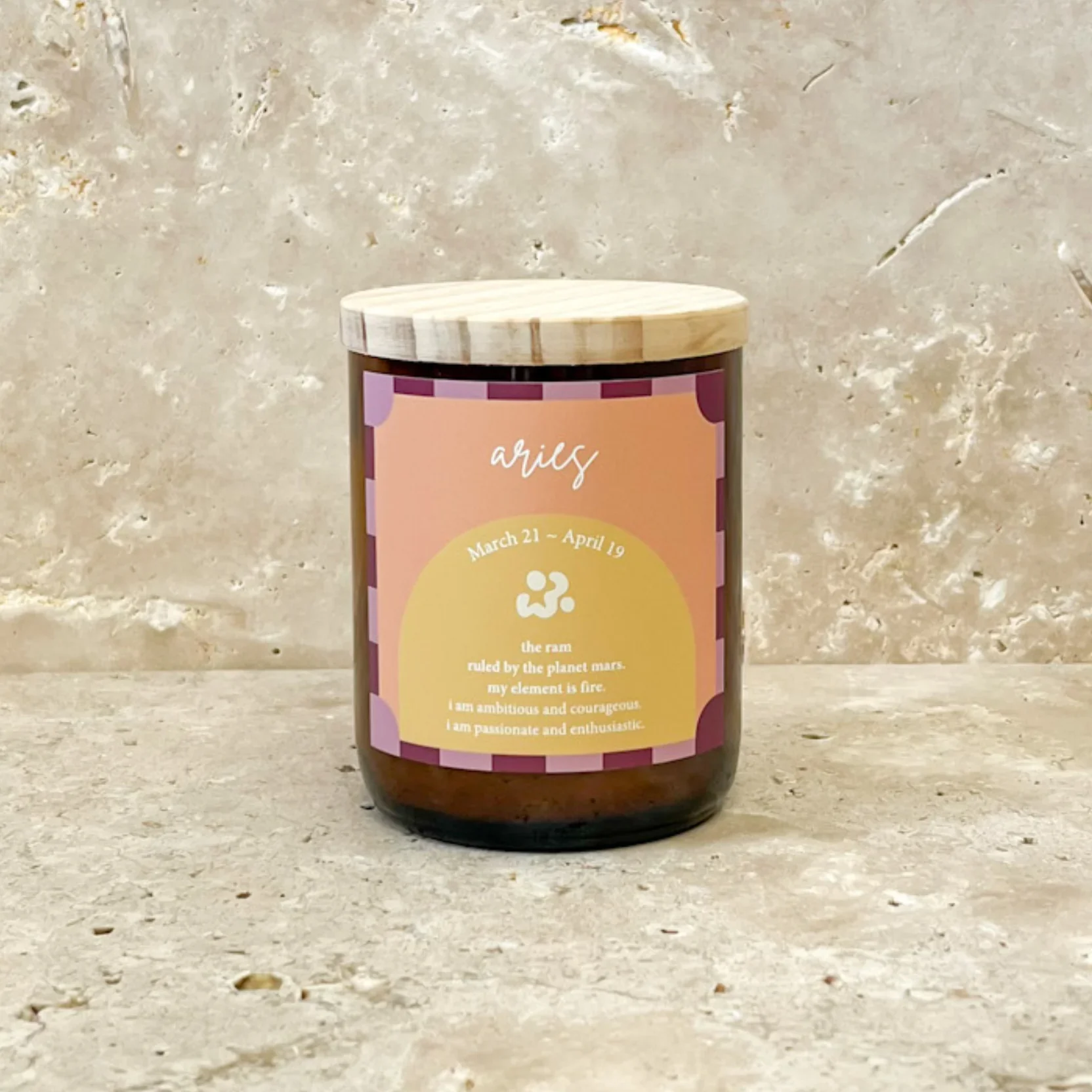Zodiac Candle - Aries - Image 2